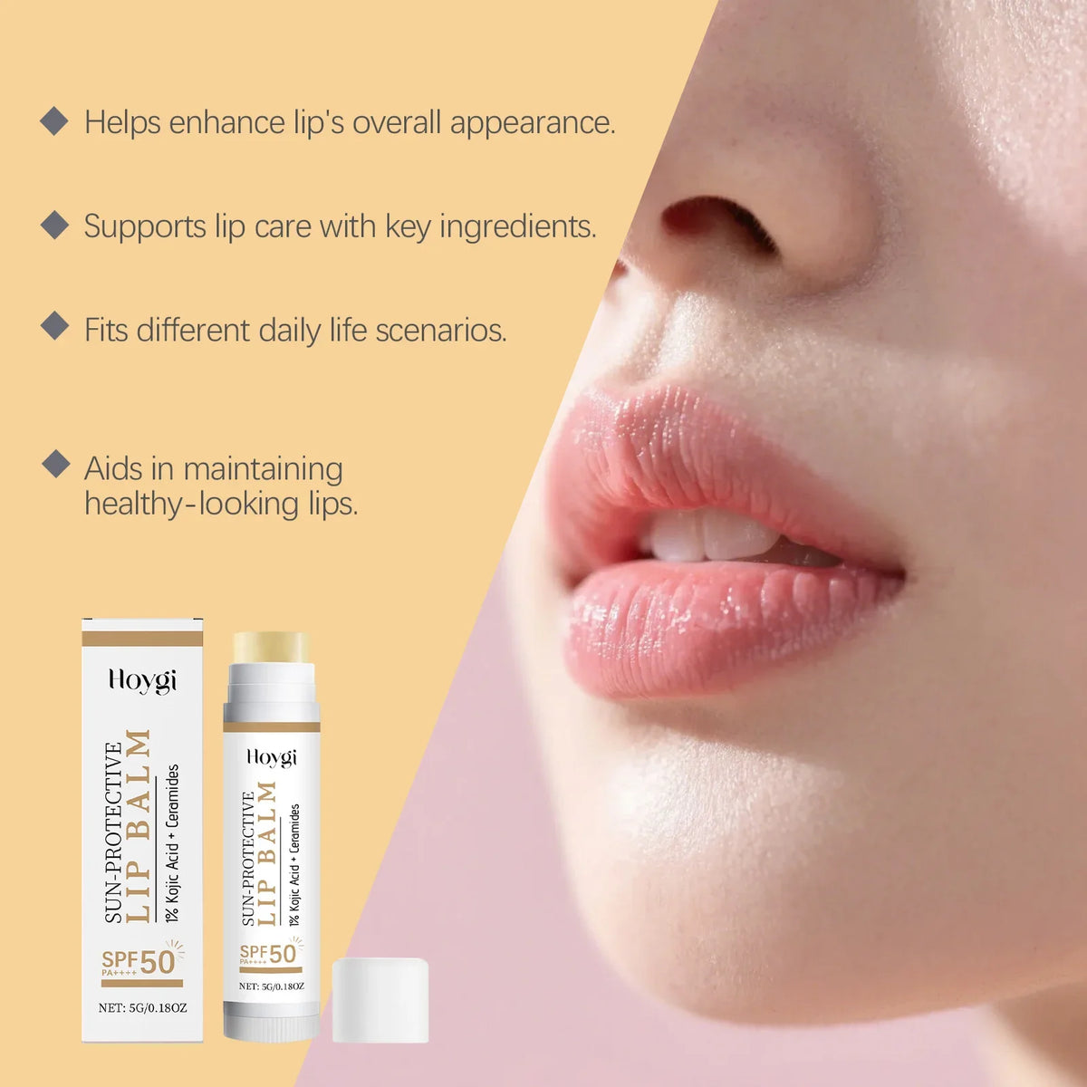 SPF 50+ Hydrating Lip Balm – UV Protection & Nourishing SPF Lip Balm Qme