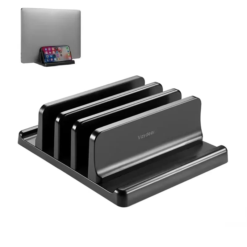 4-in-1 Portable Laptop Stand for MacBook, Tablet & Phone Laptop Stand Qst 3 slot version