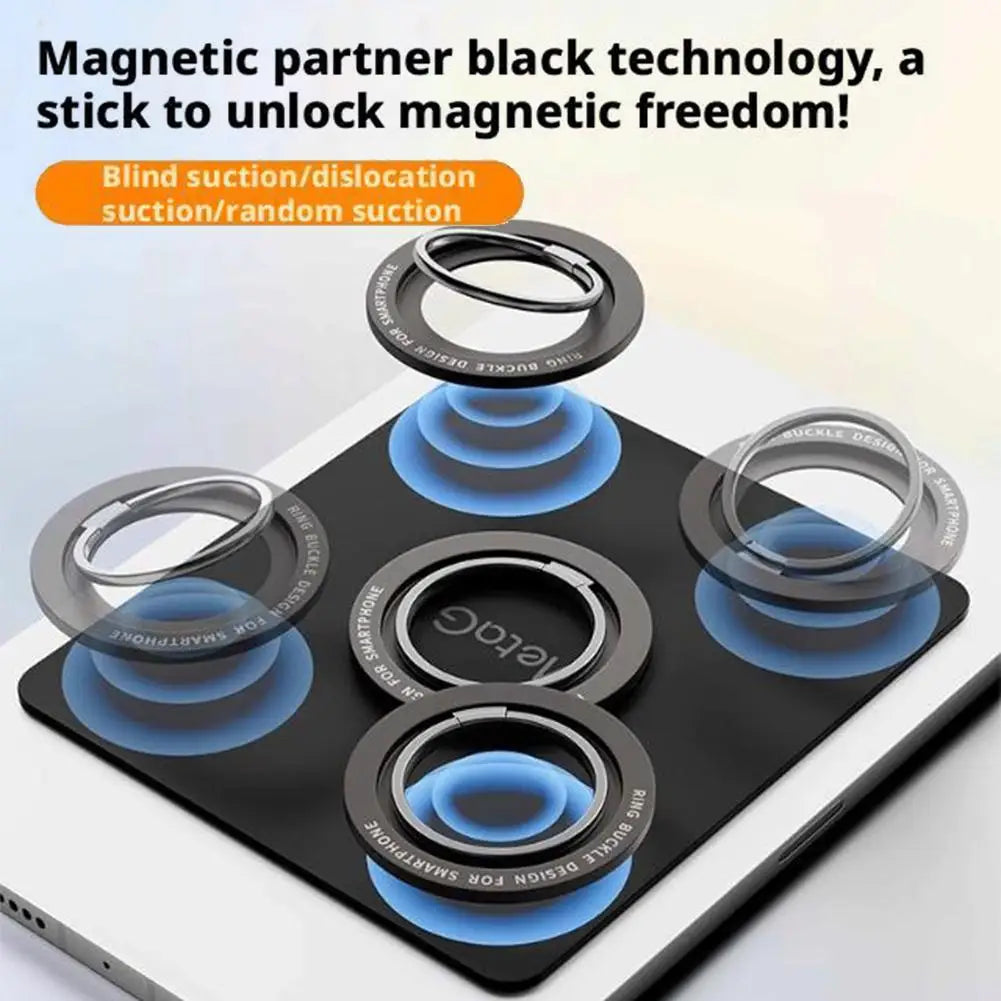 Universal Magnetic Phone Holder Stand Sticker – Wall & Desk Magnetic Phone Mount Qme