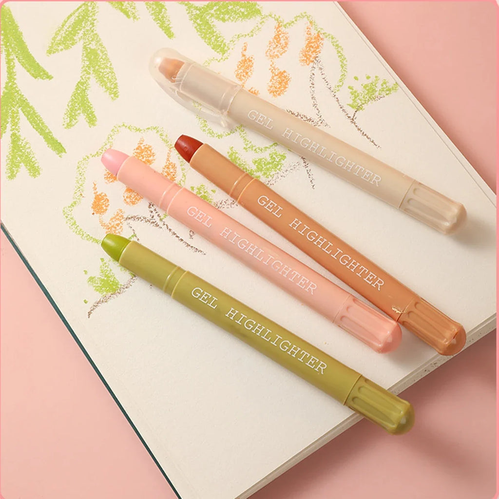 Bible Highlighters Morandi Colors Non-Bleeding Gel Pens – 8pc Set Gel Highlighter Set Qme