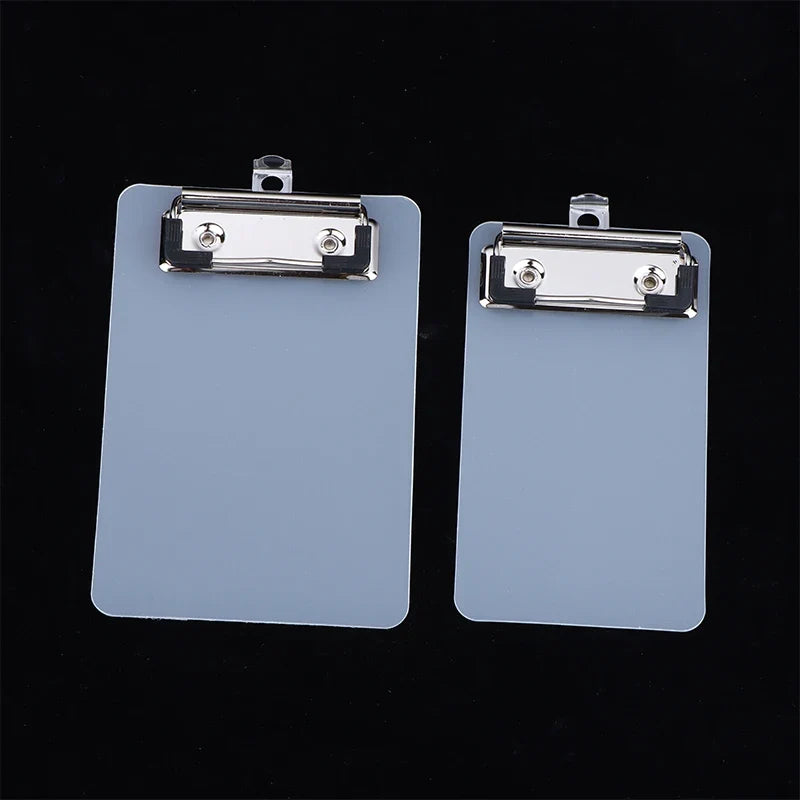 Transparent Clipboard with Hanging Hook | Portable Office & School Clipboard with Hook Qme