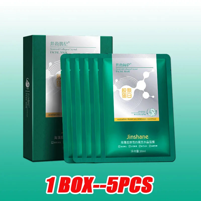 Seaweed Collagen Crystal Jelly Face Mask – 5 Pcs Collagen Face Mask Qst 1box--5pcs