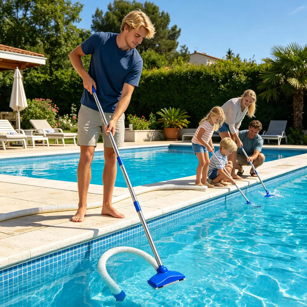 Handheld Automatic Pool & Tub Vacuum Cleaner – Outdoor Use Pool Vacuum Cleaner Qme