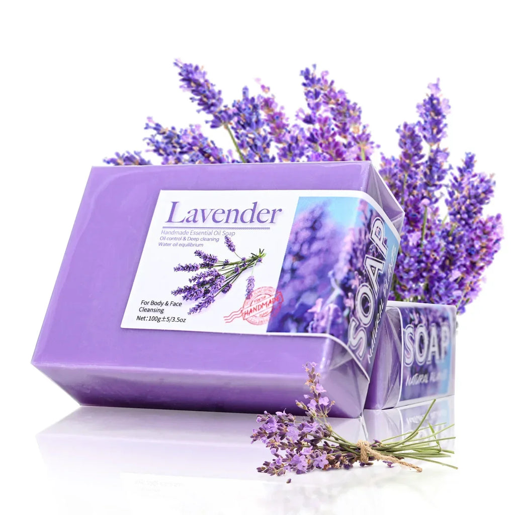 Natural Organic Lavender Essential Oil Handmade Soap Bar Handmade Bar Soap Qme