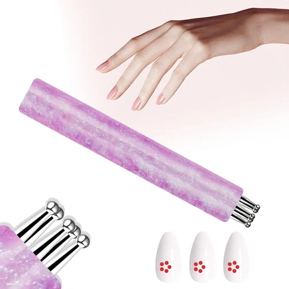 Starry Sky Nail Art Brush – Stainless Steel Multi-Needle Pen Nail Art Brush Qme