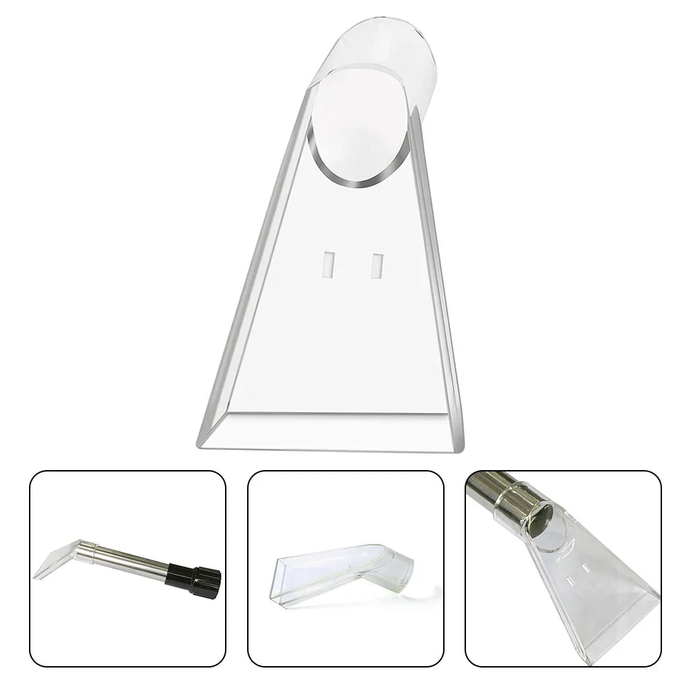 Swivel Brush Head Nozzle for Vacuum Cleaner – Transparent 9.2cm Vacuum Cleaner Attachment Qme Default Title