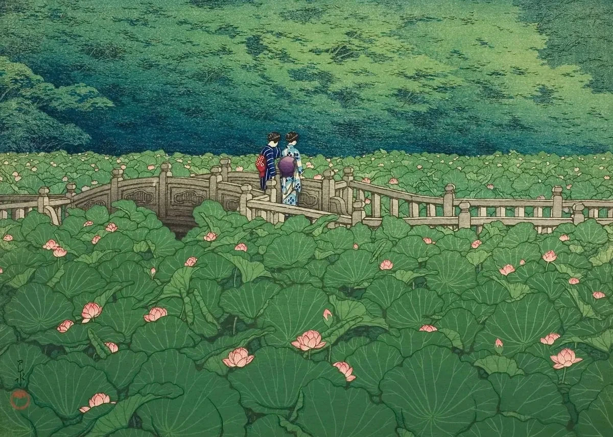 Kawase Hasui Japanese Landscape Canvas Poster | Wall Art Print