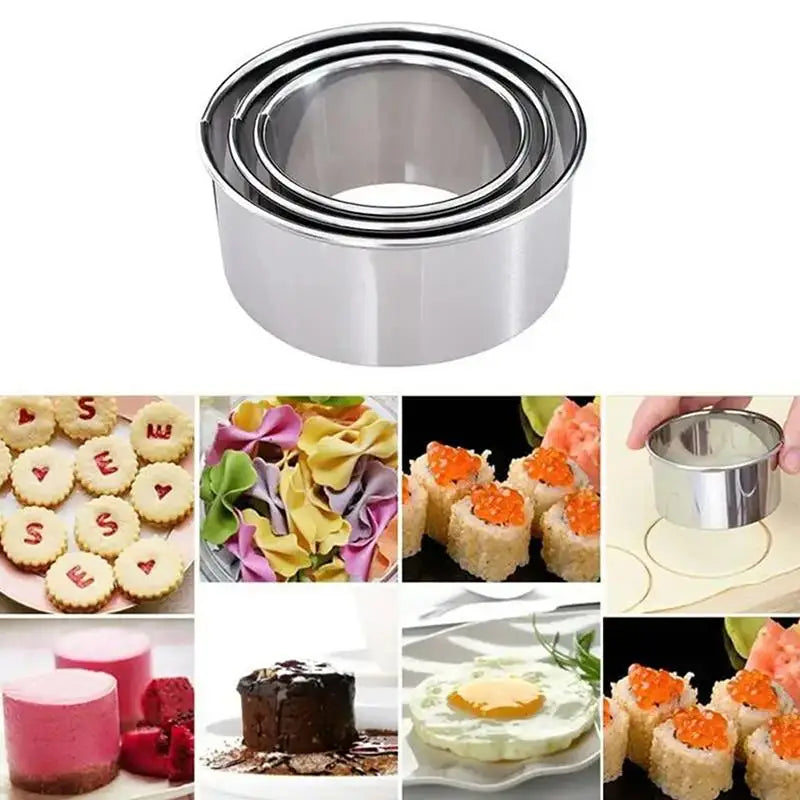 Stainless Steel Cookie & Pastry Cutter Set – DIY Baking Mold Pastry Cutter Set Qme