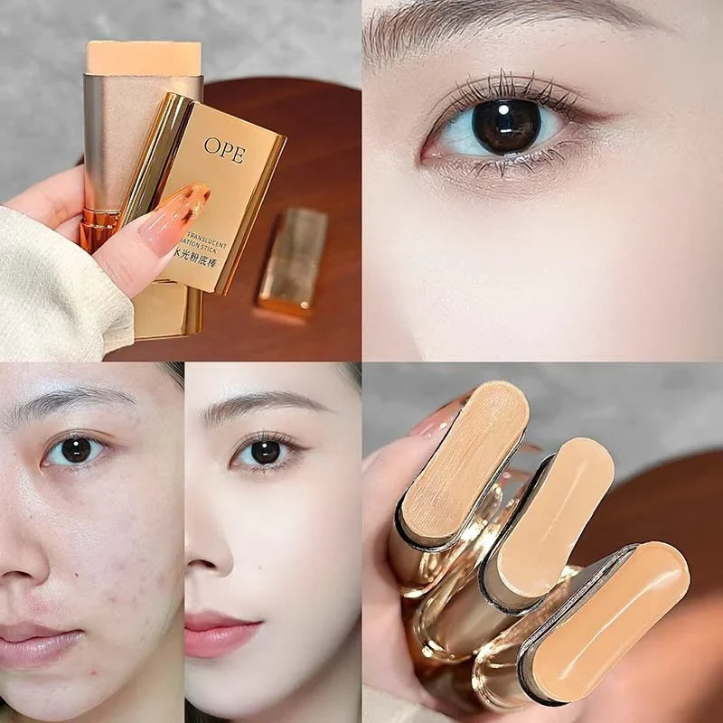Qme One Swipe Lightweight Foundation Stick with Built-In Brush Foundation Stick Qme