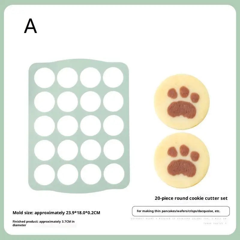 Silicone Dacquoise & Cookie Mold – Japanese Cake Decorating Silicone Baking Mold Qst A