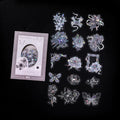 PET Transparent Plant & Flower Stickers | Scrapbooking Labels Decorative Stickers Qme F