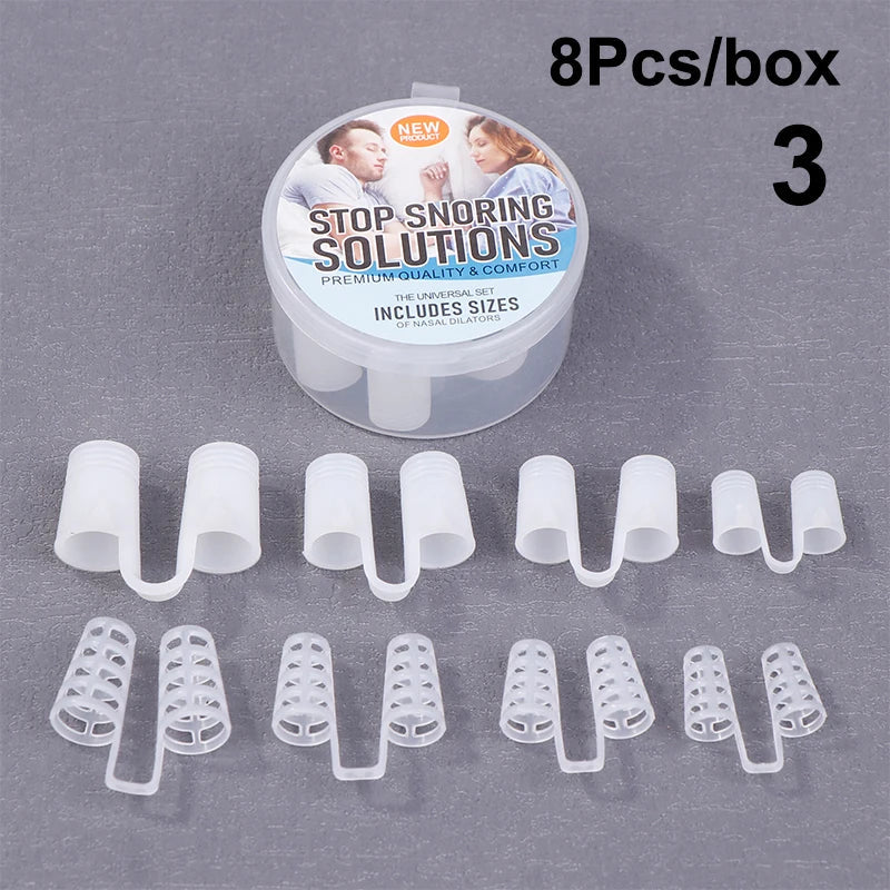 Silicone Nasal Dilators 4-Piece Set – Nose Clip for Better Sleep Nasal Dilator Qme 3