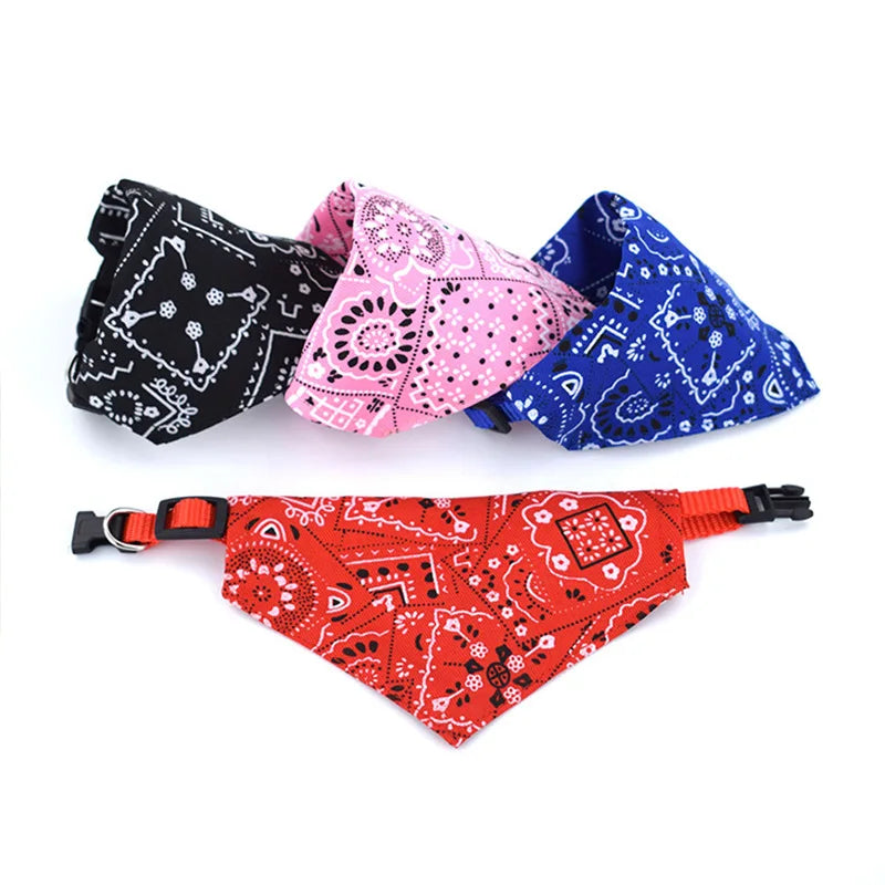 Adjustable Triangular Pet Bandana Scarf for Dogs & Cats Pet Bandana Scarf Qme