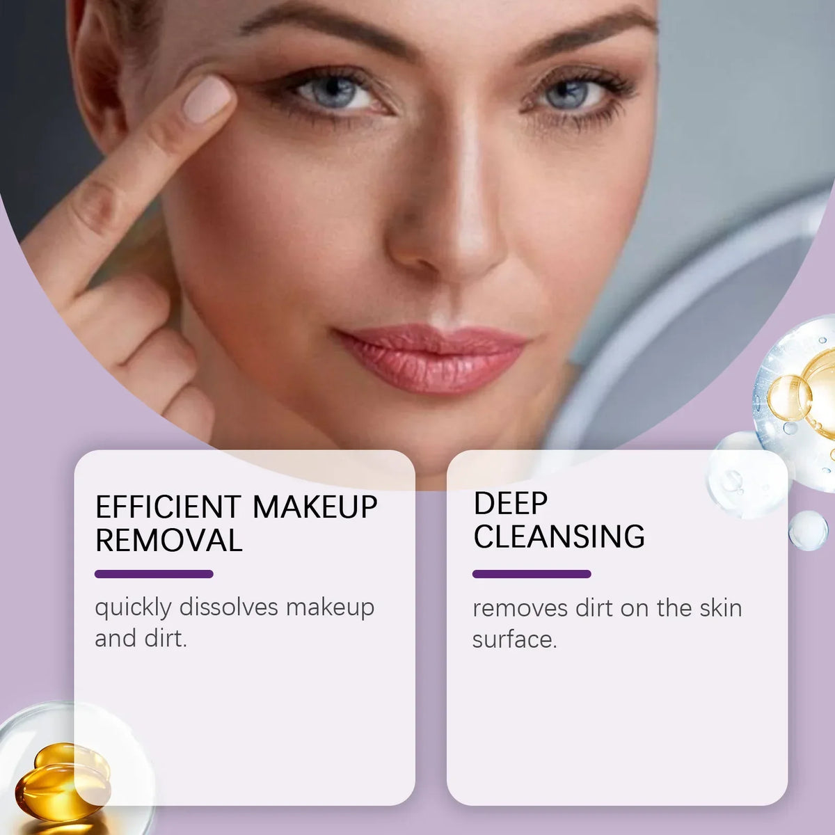 Qme Grape Seed Cleansing Oil – Makeup Remover Sensitive Skin Facial Cleansing Oil Qme