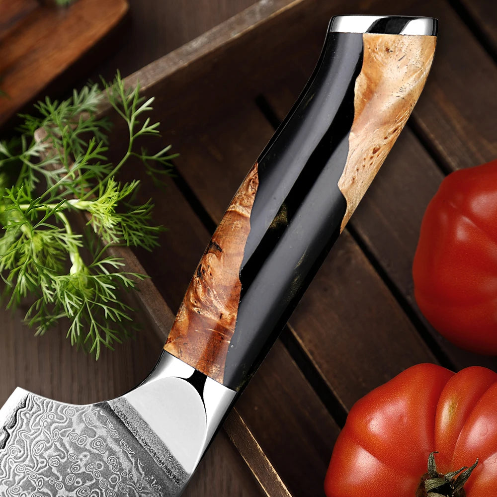 XITUO Damascus Steel Kitchen Knife Set – Santoku & Utility 1–6PCS Kitchen Knife Set Qst