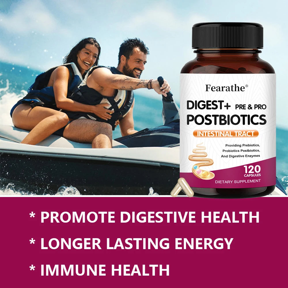 Digestive Enzymes Prebiotics & Probiotics Capsules – Gut Health Probiotic Supplement Qst