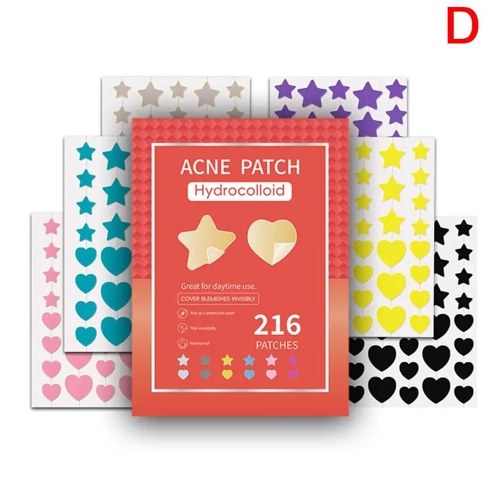 Colorful Star Pimple Patches – Invisible Skin Care Stickers Pimple Patch Qme D CN