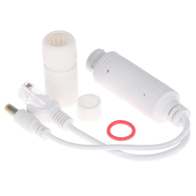 Outdoor Waterproof PoE Splitter 48V to 12V 14W IP Camera Power PoE Splitter Qme