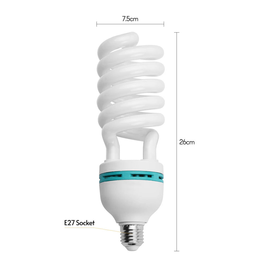 Andoer 135W 5500K Daylight Spiral Bulb E27 – Studio Lighting Studio Light Bulb Qst LED bulb