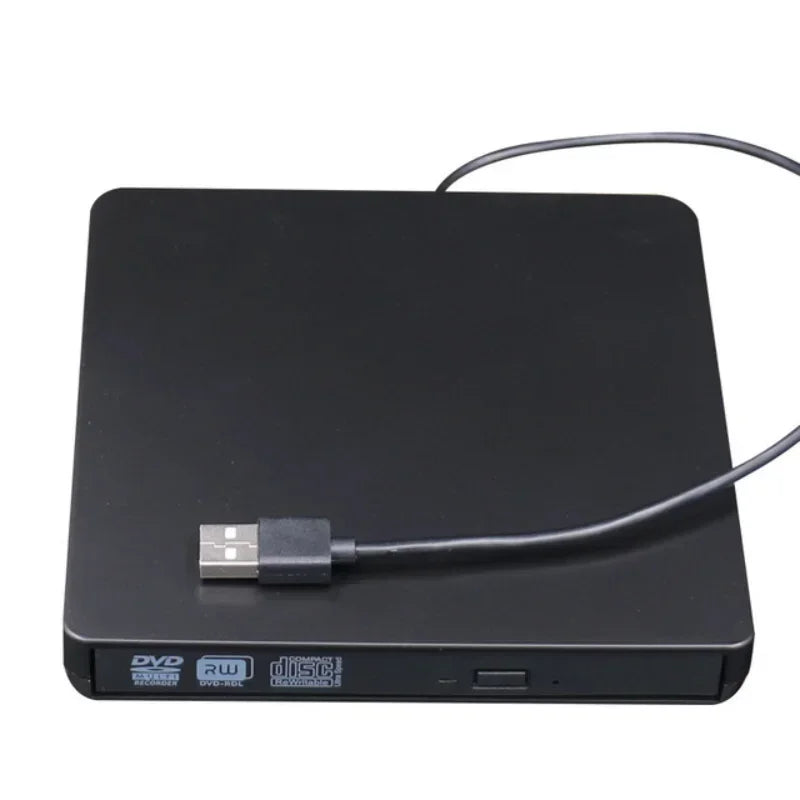USB 3.0 External DVD Burner Optical Drive – Laptop & Desktop External Optical Drive Qme