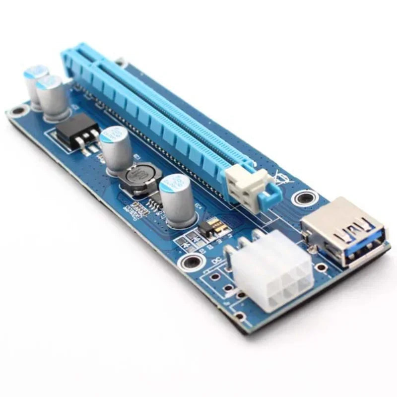 PCIe Riser Adapter Card USB 3.0 Extension for GPU Mining PCIe Riser Adapter Qme