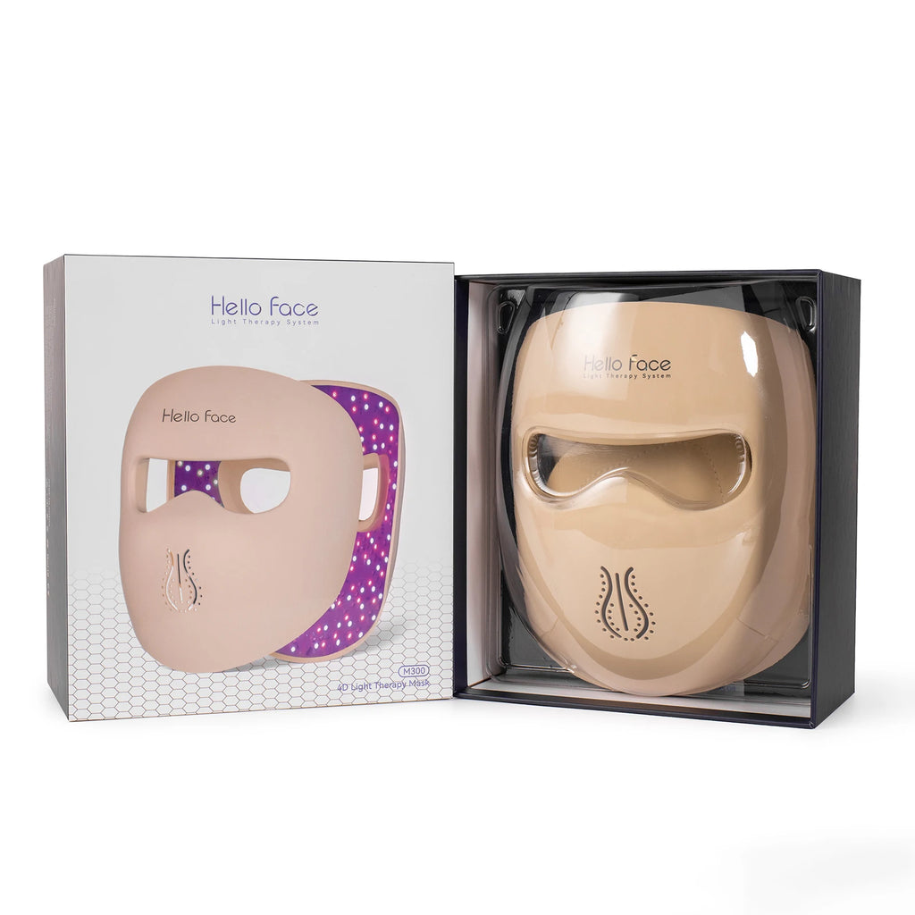 Hello Face M300 4D LED Light Therapy Mask – 311 LEDs, 4 Modes LED Light Therapy Mask Qst Hello Face M300