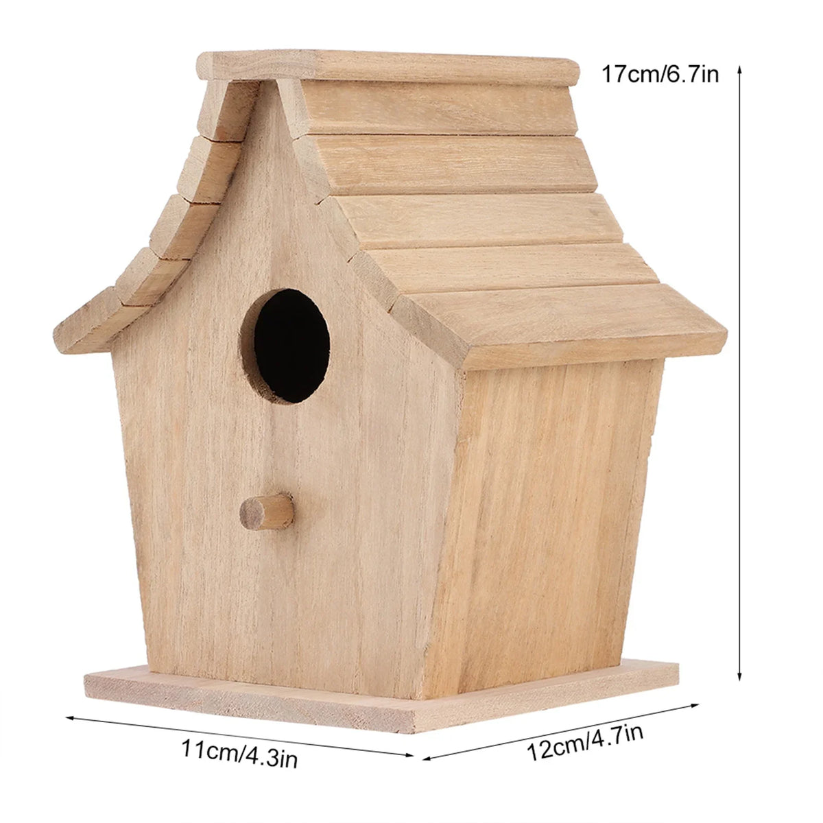 Wooden Hanging Bird Breeding Box for Parrots & Budgies Bird Nesting Box Qme
