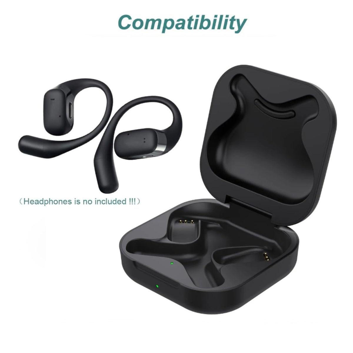 Shokz OpenFit T910 Replacement Charging Case | USB-C LED Headphone Charging Case Qst