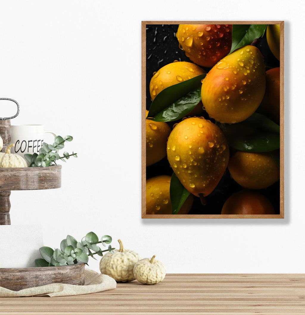 Fruit Kitchen Canvas Wall Art – Strawberry Watermelon Poster Canvas Wall Art Qst