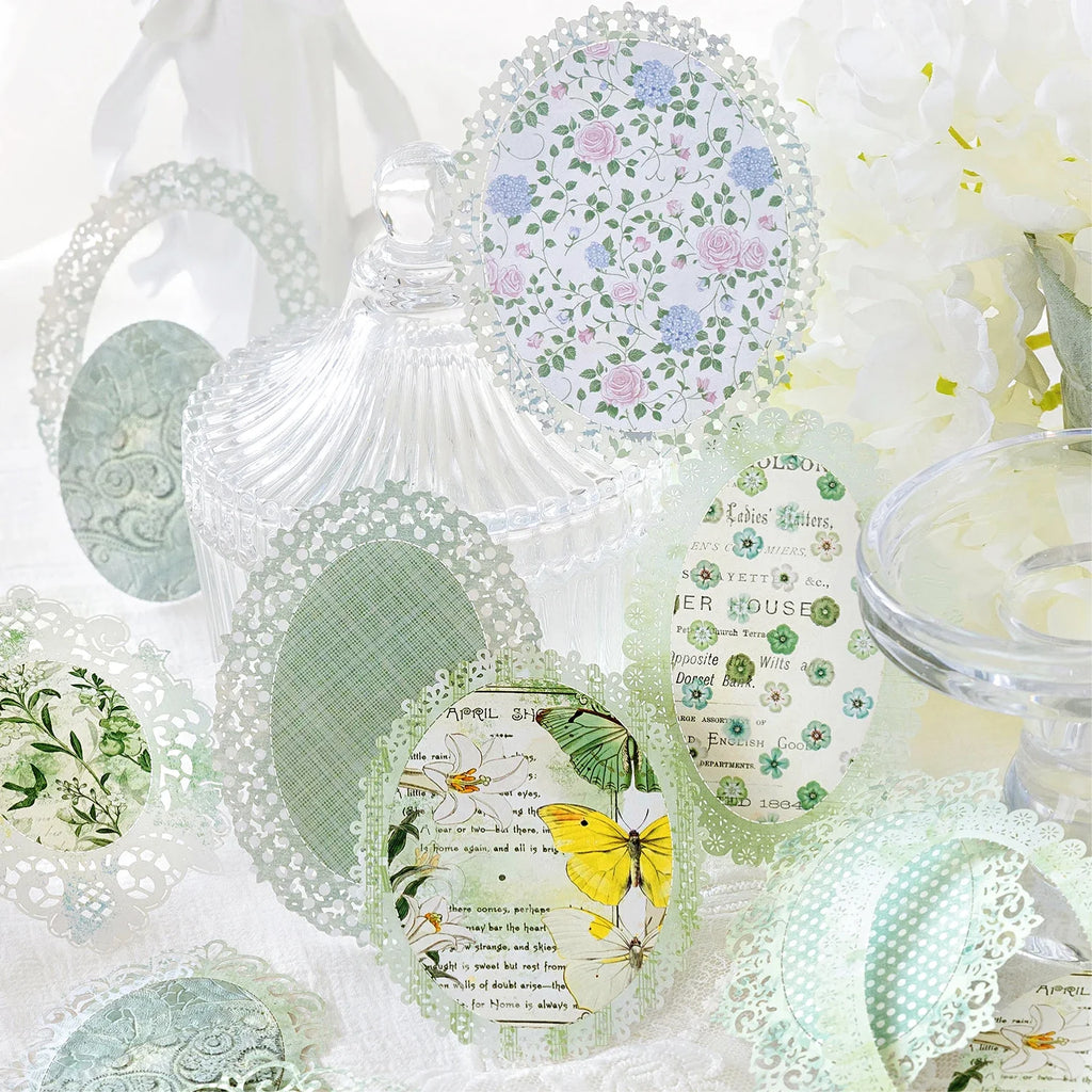 Hollow Lace Paper Sheets for Scrapbooking & DIY Diary Albums Decorative Craft Paper Qme