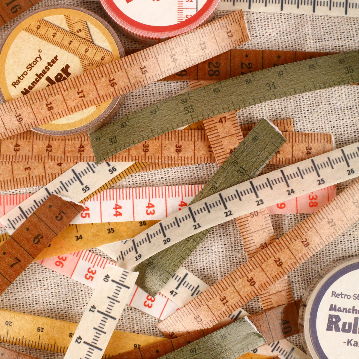 Vintage Measuring Tape Washi Tape – Journaling & Scrapbooking Decorative Washi Tape Qme