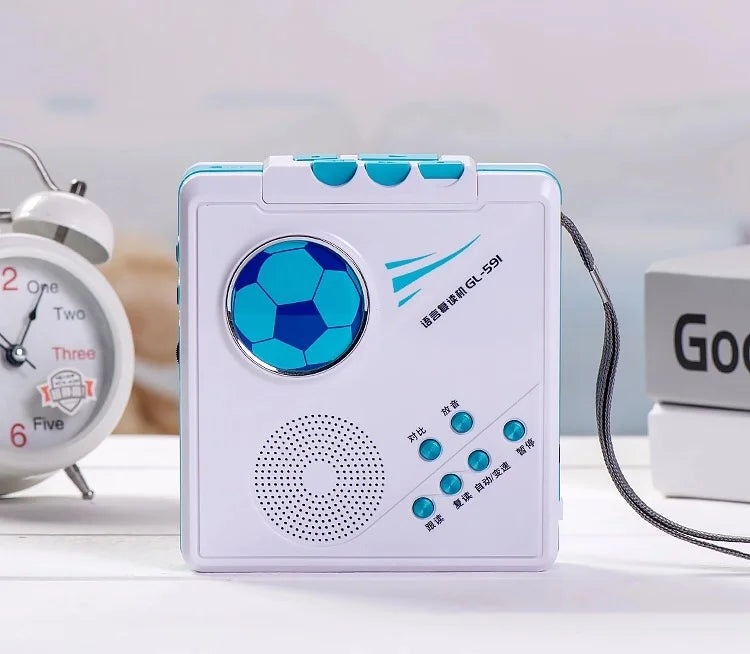 Voice Recorder Tape Reader English Learning Machine Language Learning Player Qst 591 Blue