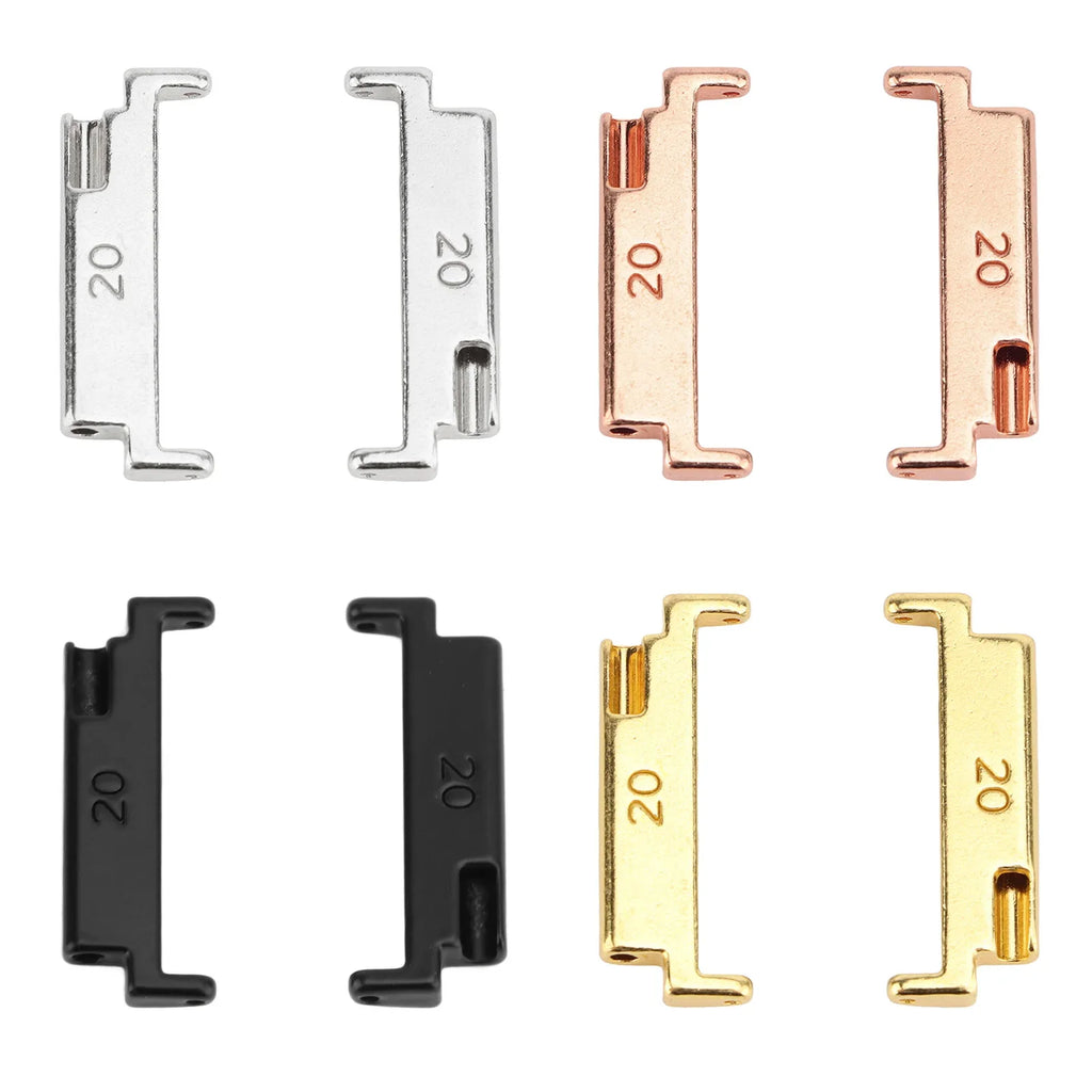 Metal Watch Band Adapter 1 Pair – 20–22mm Strap Connection Watch Band Adapter Qme