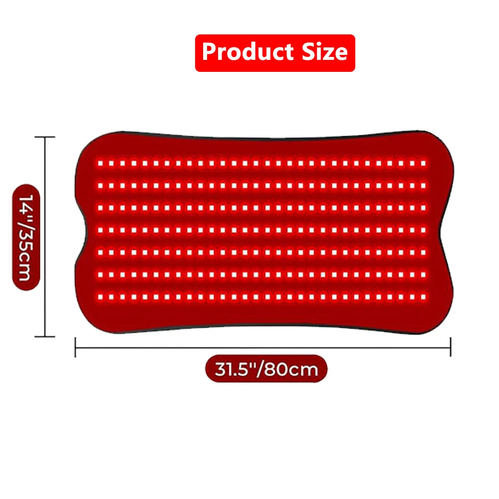 210 LED Red & Infrared Light Therapy Pad 660nm 850nm Wearable Light Therapy Pad Qst