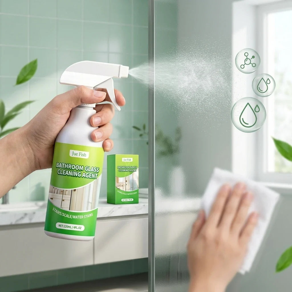 Bathroom Cleaning Spray – Hard Water & Soap Scum Remover | Qme Bathroom Cleaning Spray Qme
