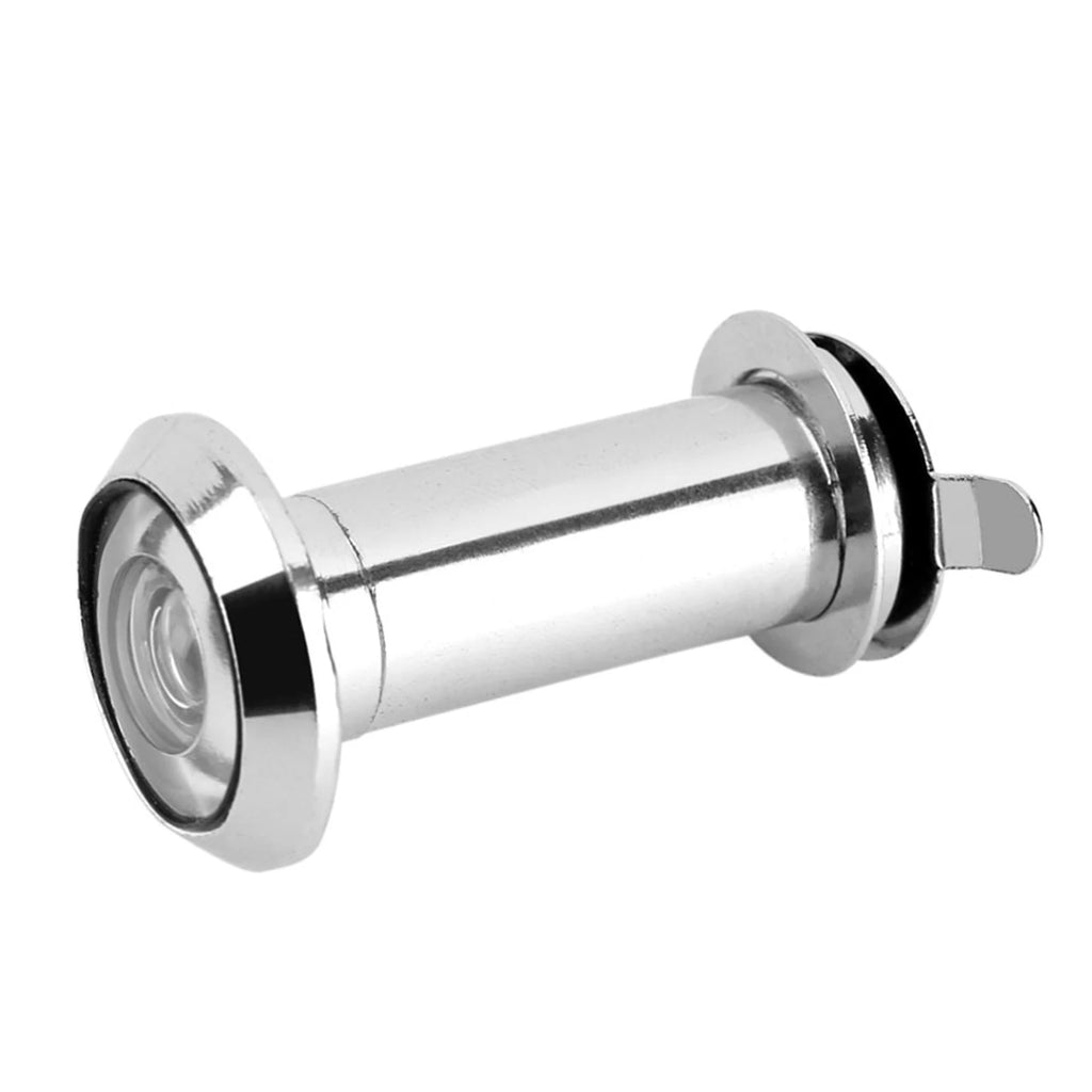 160° Wide Angle Door Viewer with Privacy Cover – Easy Install Door Viewer Qst Silver