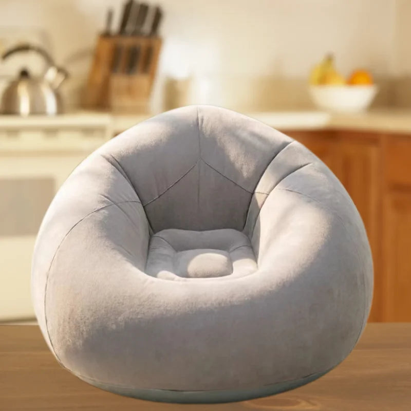 Portable Inflatable Round Air Sofa – Indoor & Outdoor Lounge Inflatable Lounge Chair Qme
