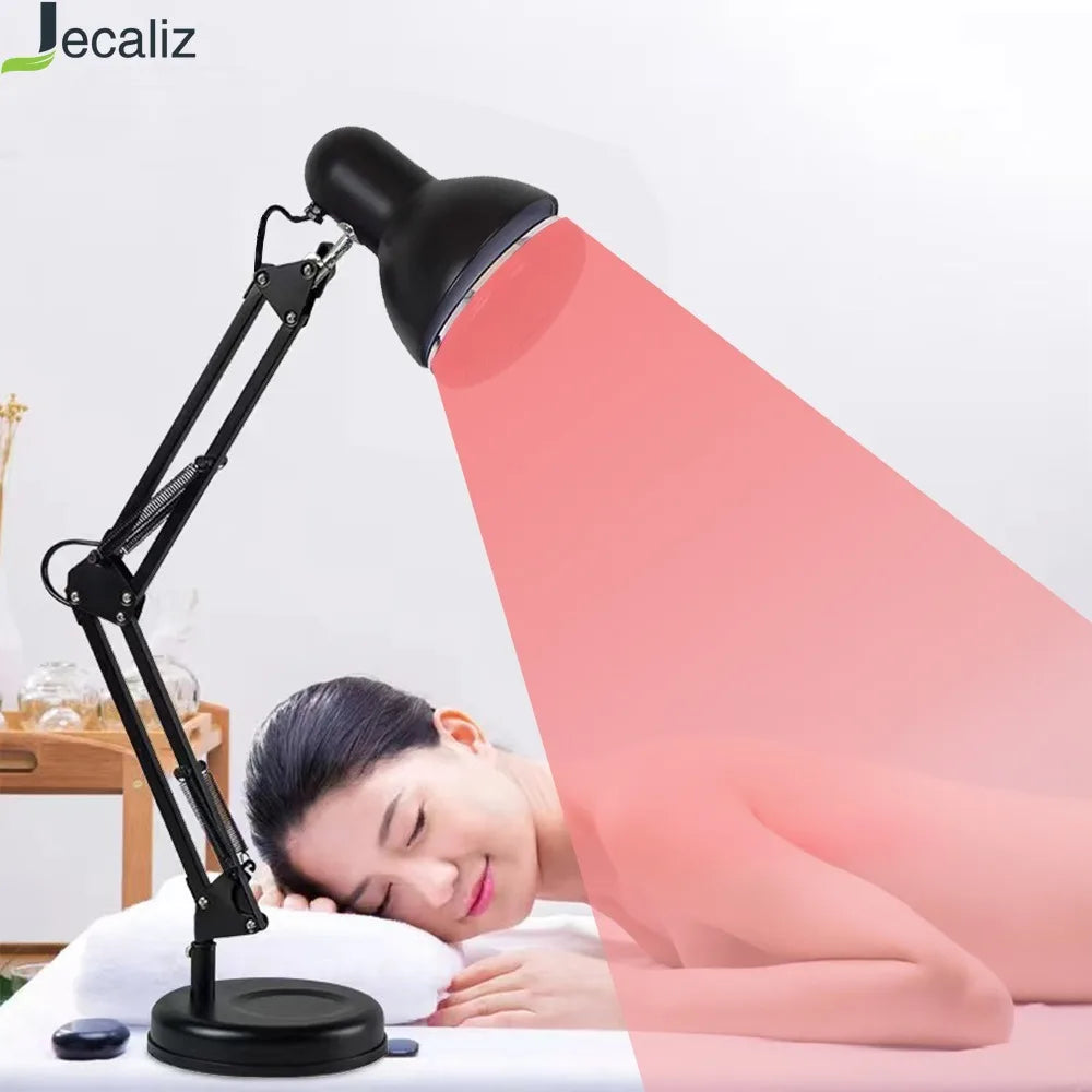 150W Red & Near Infrared Light Therapy Lamp 180° Adjustable Infrared Therapy Lamp Qst