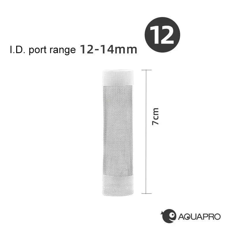 Stainless Steel Aquarium Filter Inlet Protective Net Cover Aquarium Filter Guard Qme 12mm