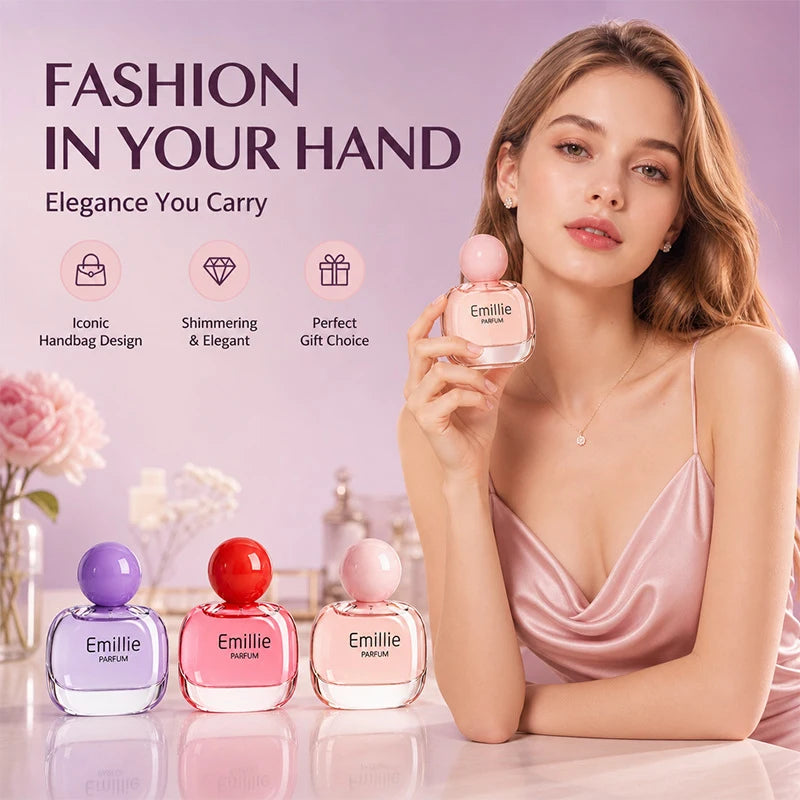 Women's Floral EDT Perfume 50ml – Lavender Rose Peony Spray Eau de Toilette Qst