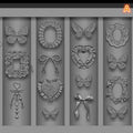 3D Silicone Nail Art Mold – Bow, Rabbit & Flower Designs Nail Art Mold Qst A