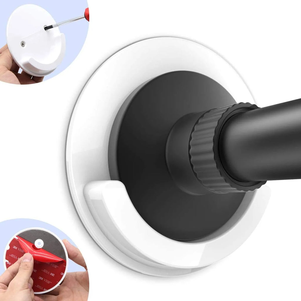 Anti-Fall Shower Curtain Rod Bracket Holder | Secure Grip Curtain Rod Bracket Qme