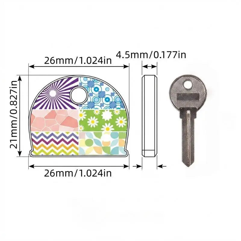 Silicone Key Covers – Non-Slip Color ID Caps 6 Pack Silicone Key Caps Qme