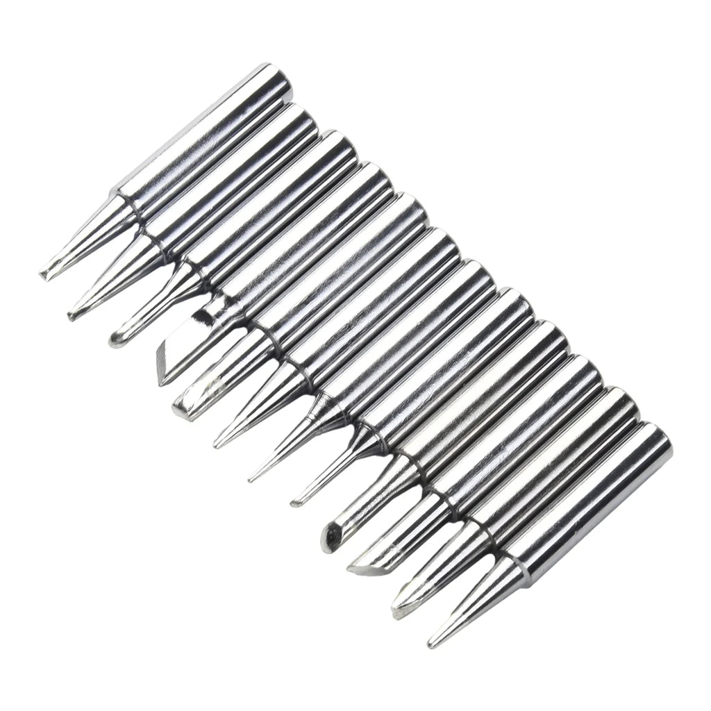 12-Pc Soldering Iron Tips 900M-T for 936 937 852D Stations Soldering Iron Tips Qme