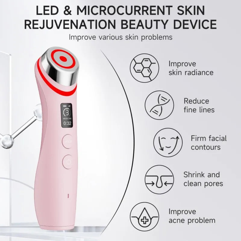 B15C 6-in-1 LED Beauty Device – EMS, Glow & Pore Care LED Skin Care Device Qst