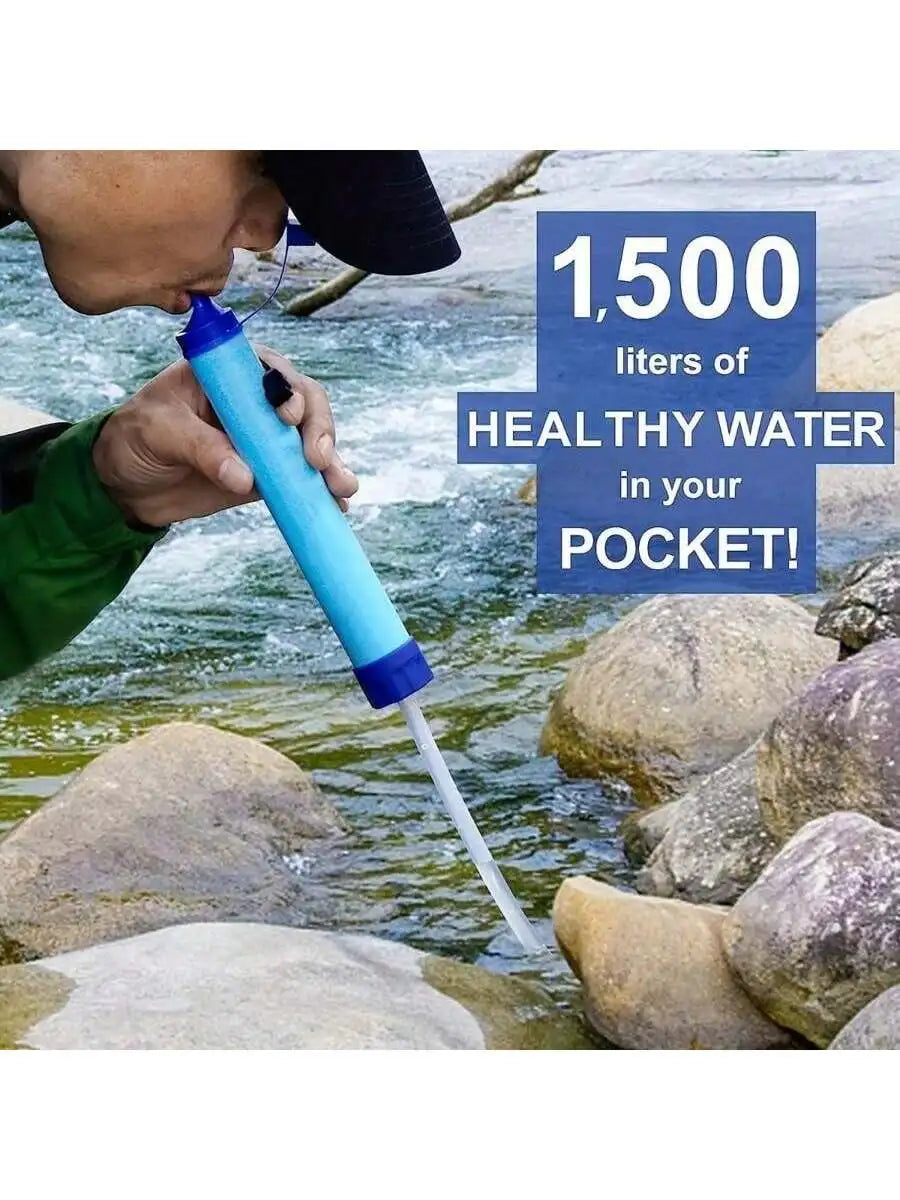 Portable Water Purifier Filter Straw for Camping & Hiking Water Purifier Straw Qme