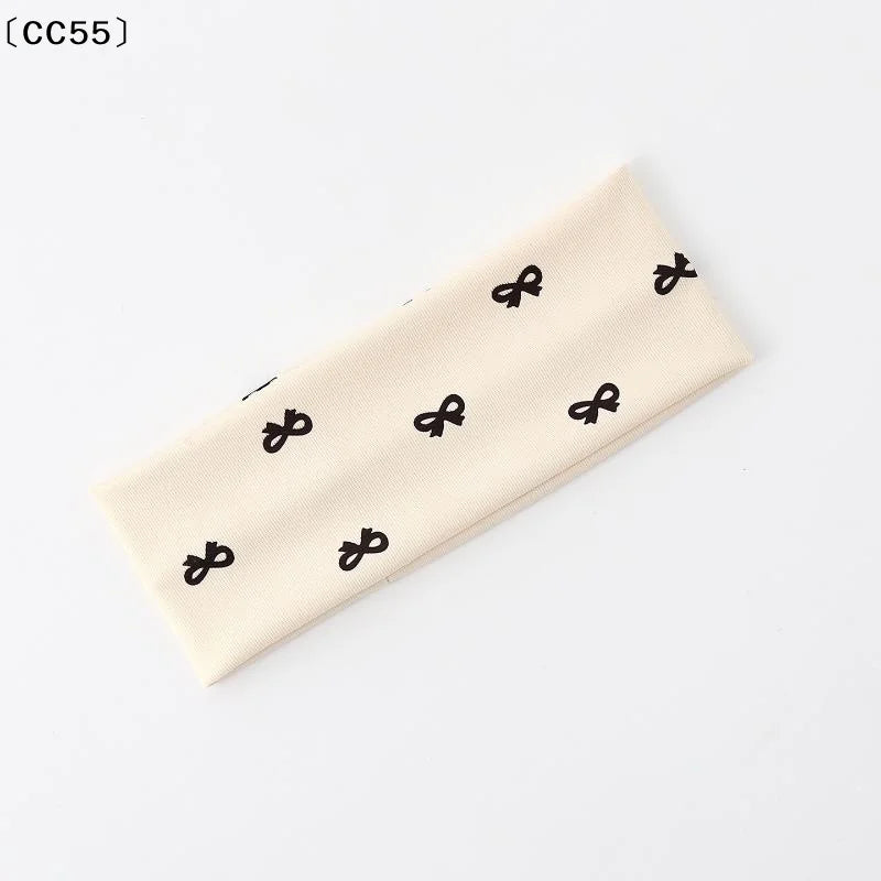 Retro Y2K Bow Wide Headband – Stretch Women's Hair Accessory Wide Bow Headband Qst