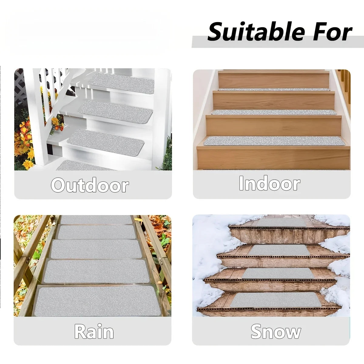 Heavy Duty Anti-Slip Grip Tape for Stairs & Pedals – 80 Grit Anti-Slip Grip Tape Qme