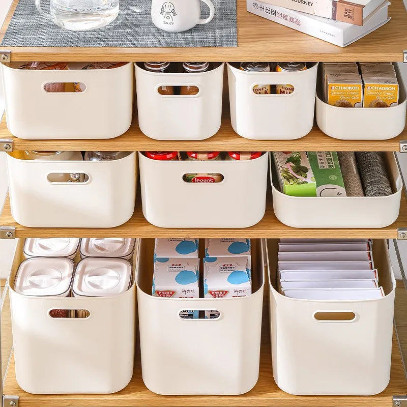 Large Capacity Foldable Plastic Storage Box – 4 Sizes & Colors Plastic Storage Box Qme