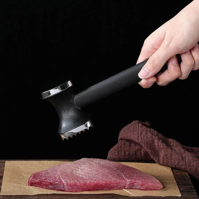 Heavy-Duty Meat Mallet – Zinc Alloy Head & Rubber Handle Meat Tenderizer Mallet Qme